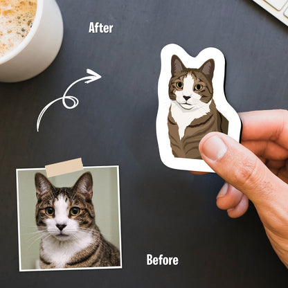 Custom Cat Fridge Magnets